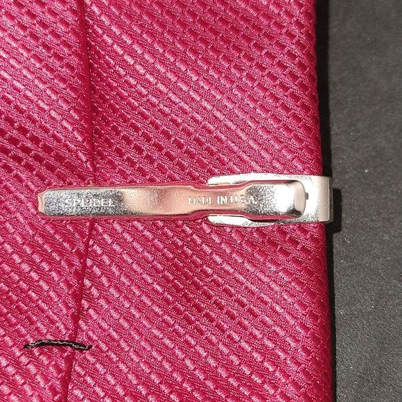 Speidel vintage tie bar necktie clip silvertone - Picture 3 of 5